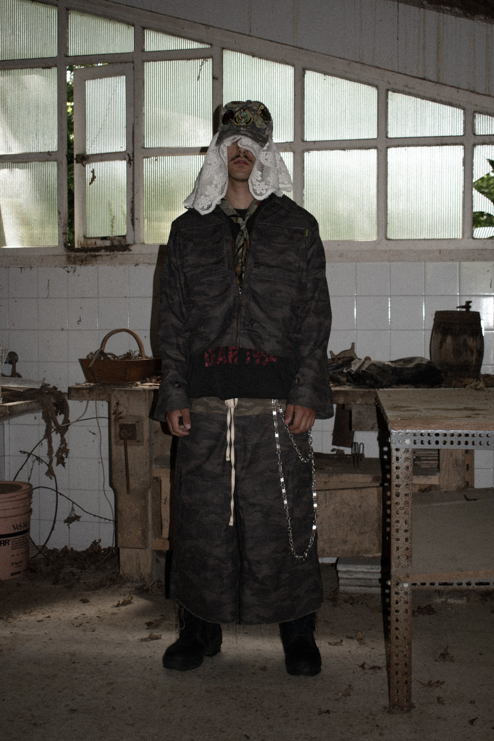 Ripstop Camouflage Black Jacket