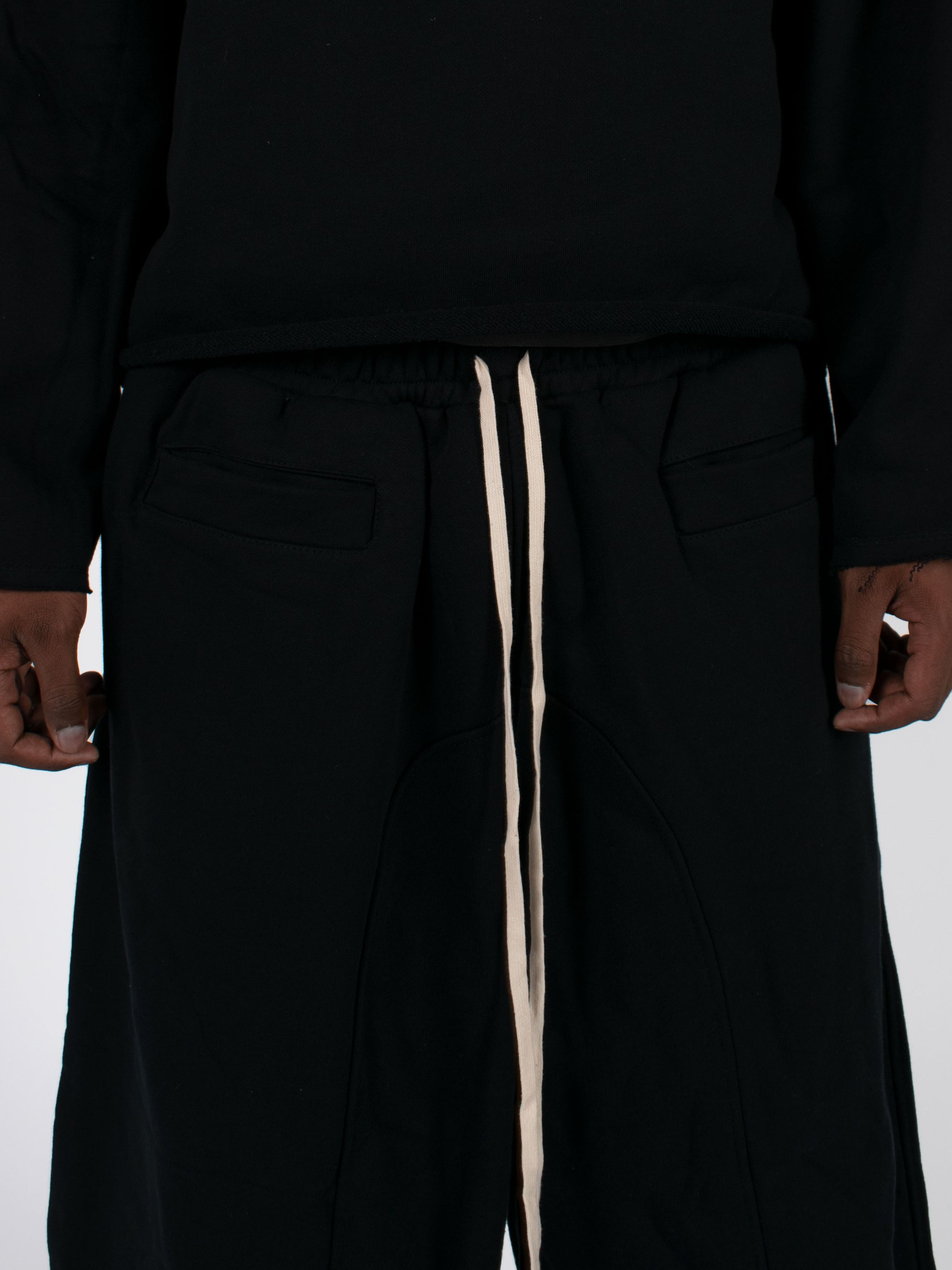 BLACK BAGGY SWEATPANTS