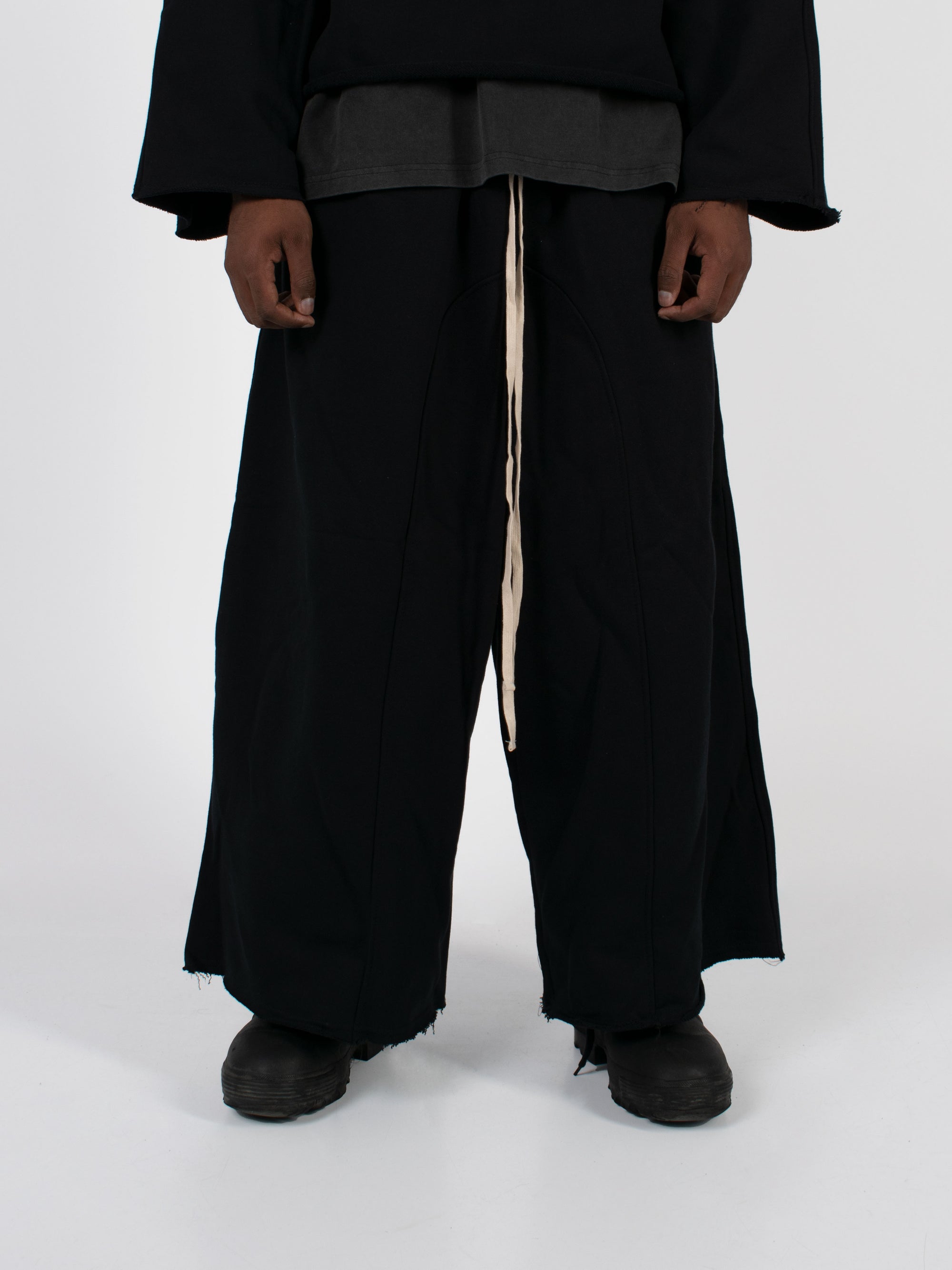 BLACK BAGGY SWEATPANTS