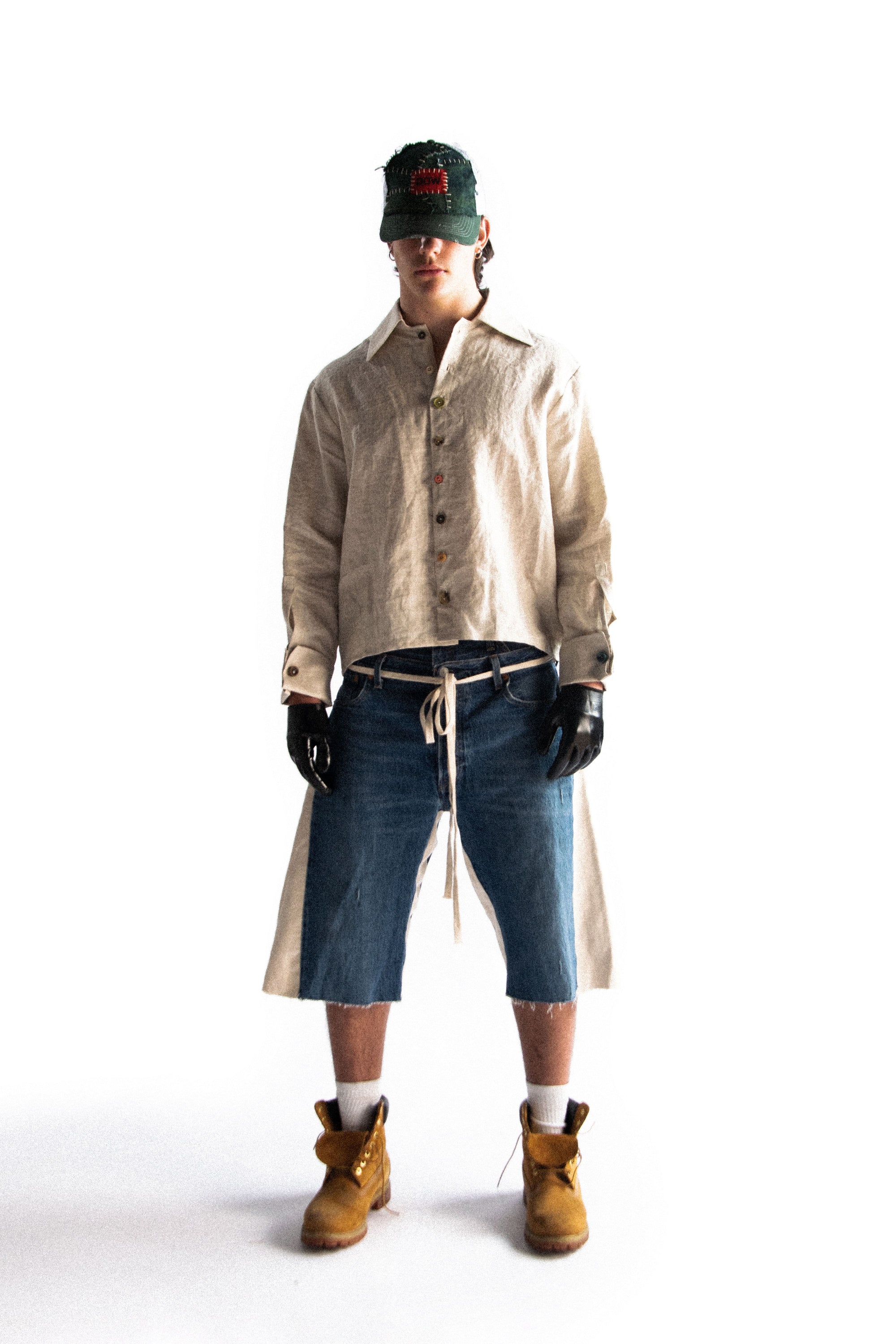 LE DOUBLE WAIST SHORT BEIGE
