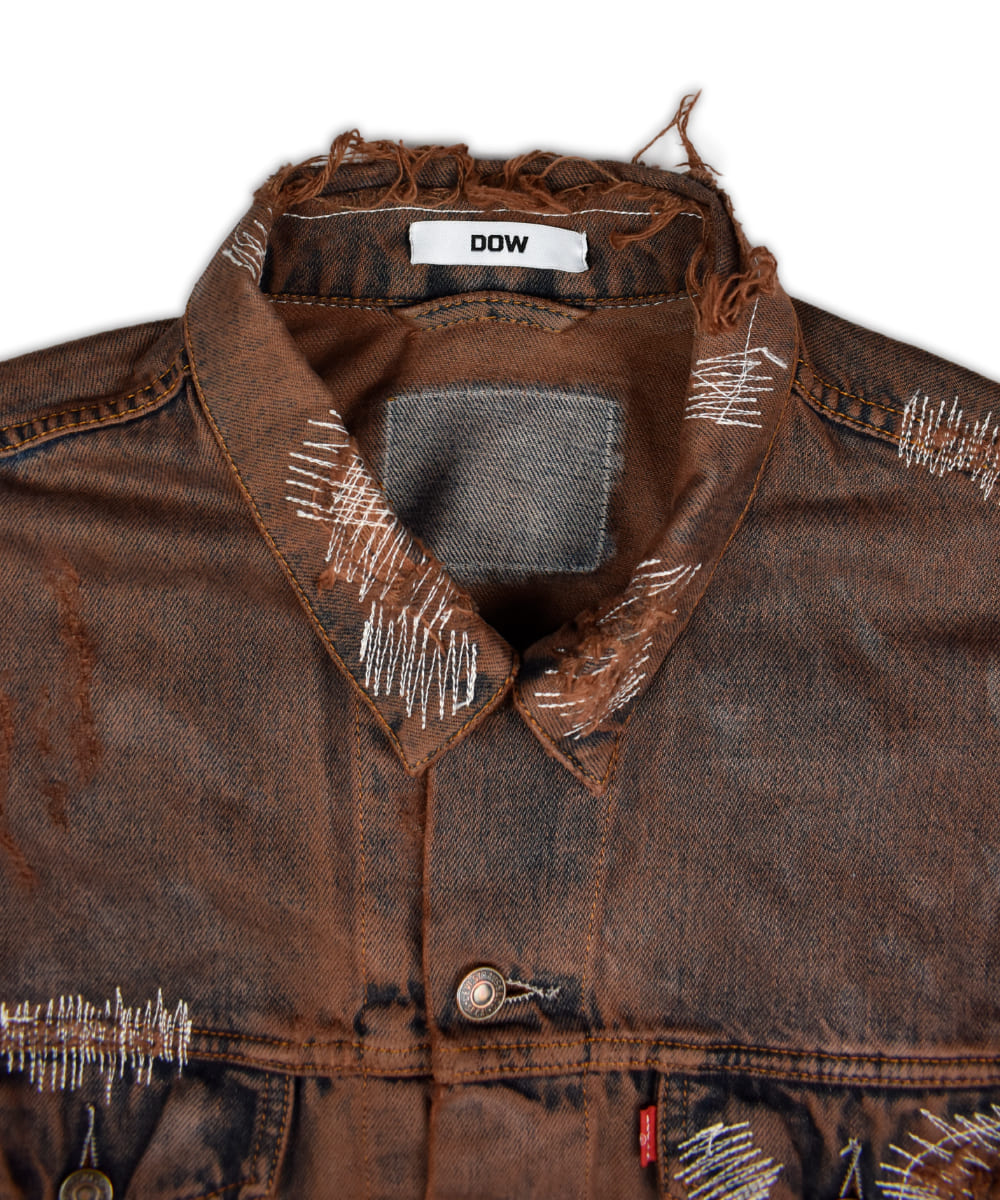 LE DENIM JACKET BROWN