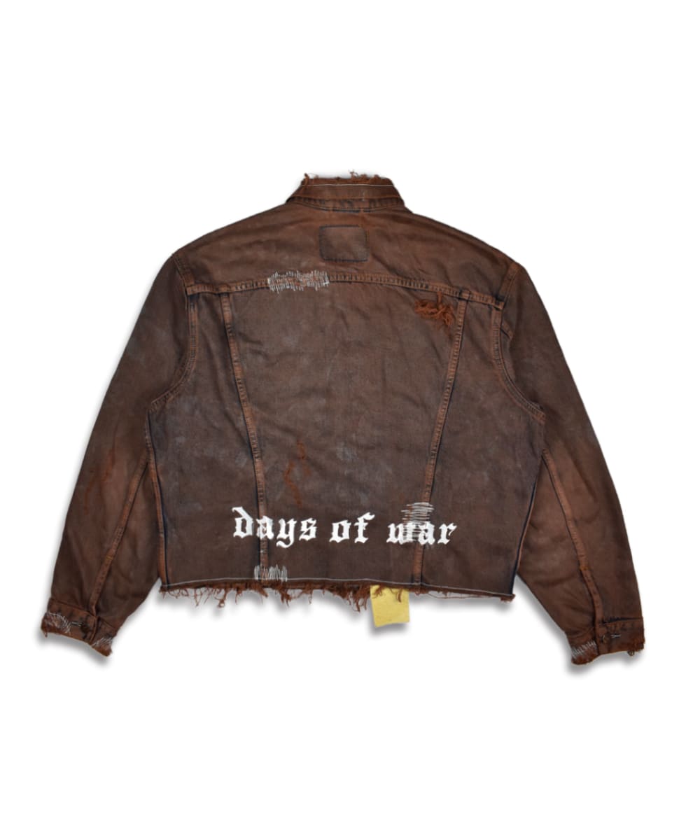 LE DENIM JACKET BROWN