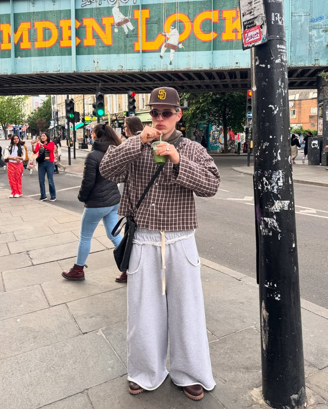 DOUBLE WAIST BAGGY SWEATPANTS