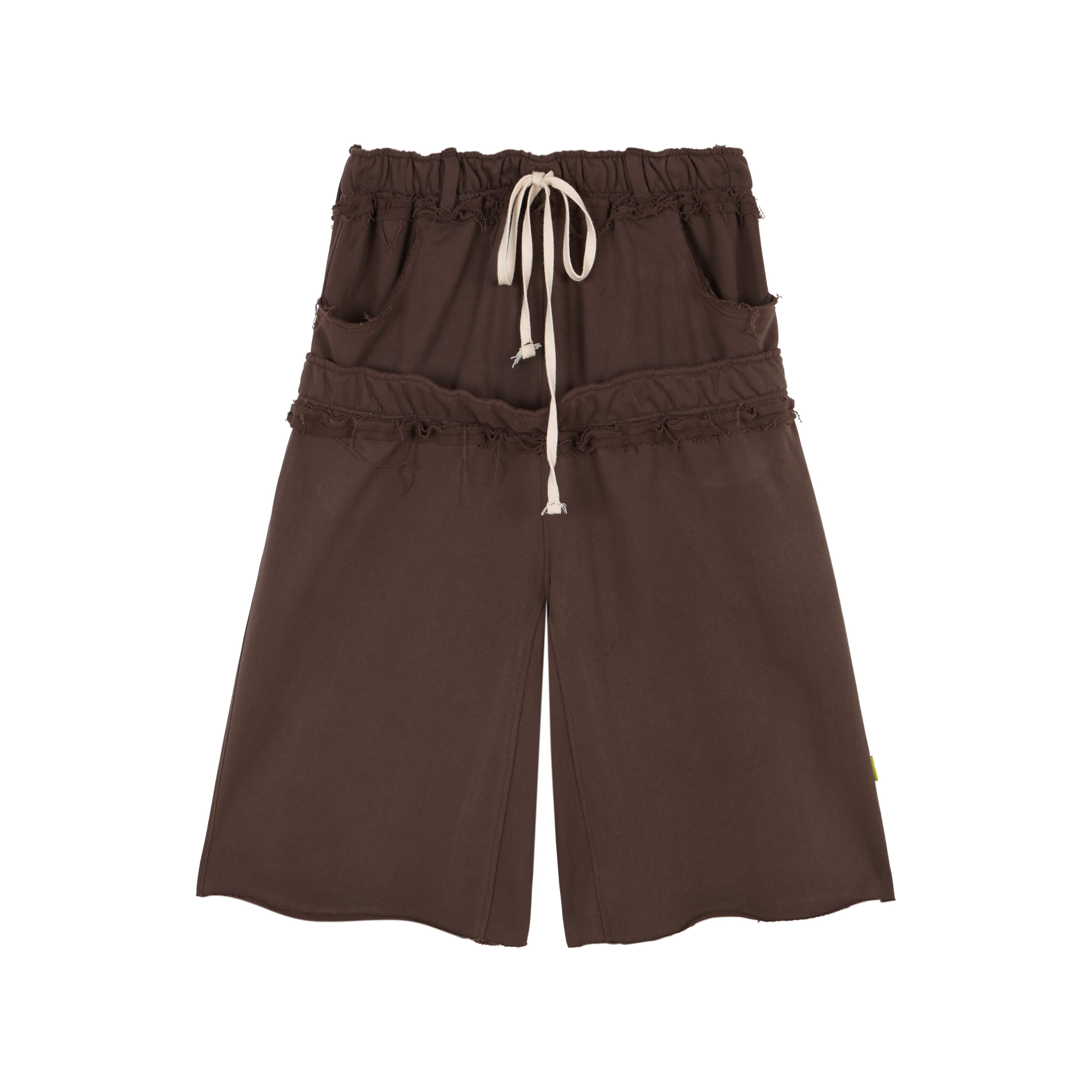 パンツ MAZZ double waist jorts ▷ Double Waist Oversize Sweat Jorts Brown – Days Of War