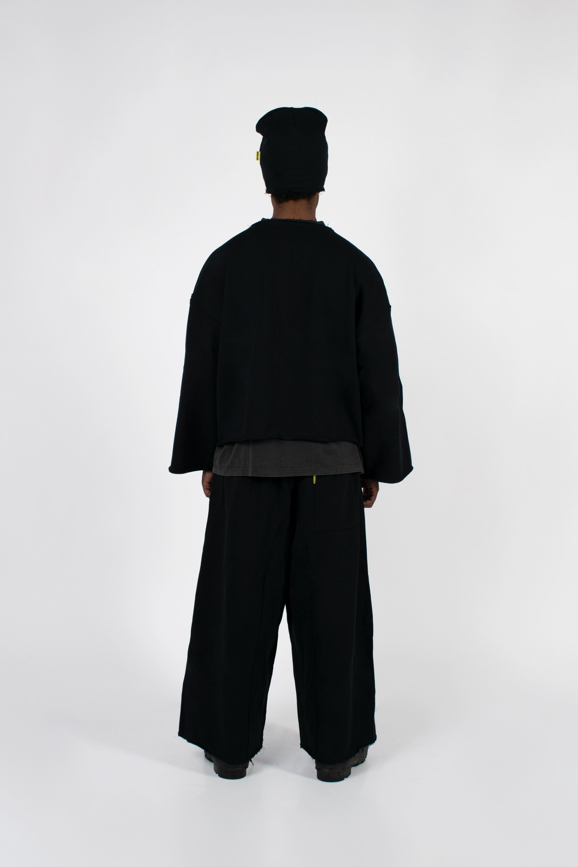 BLACK BAGGY SWEATPANTS